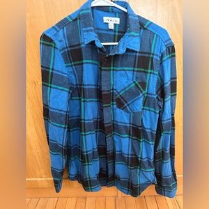 The Rail Blue Flannel